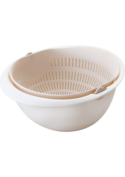 Ka Çift Katlı Sebze Yıkama Basketi, Drainaj Basketi, Dönüştürebilir Plastik Meyve Basini, Mutfak Pirinç Yıkama, Sebze Yıkama, Su Filtrasyon Basketi (Yurt Dışından)