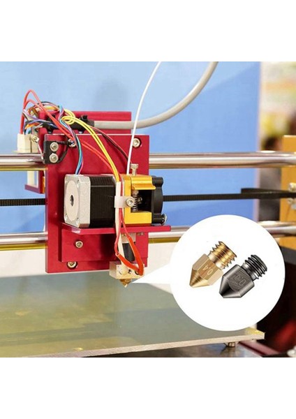 34 Adet 3D Yazıcı Nozulu Çok Boyutlu Pirinç Nozul Ender-3 Cr-10 Için (Yurt Dışından)