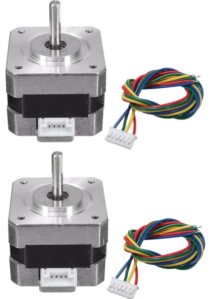 2 Adet Step Motor 17 42BYGH34-0400A 12V 1.8 Derece 3D Yazıcı Için (Yurt Dışından)