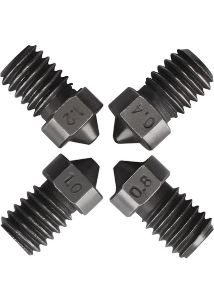 E3D Sertleştirilmiş Çelik Nozullar Için V6 Nozul 1.75MM V6 0.6mm 5 Adet (Yurt Dışından) modelleri