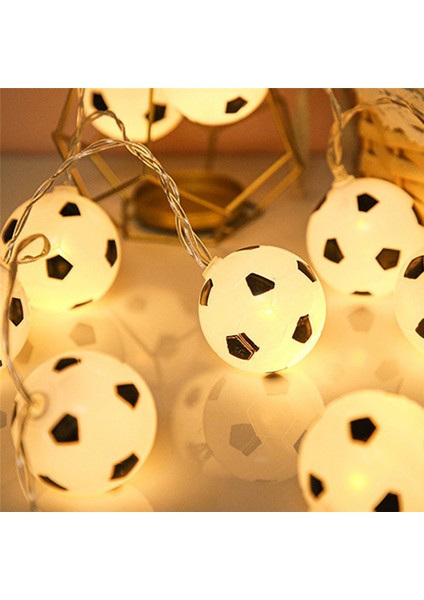 Futbol Topları Işık Dizisi 10 LED Futbol Çelenk Işıkları Yatak Odası Ev Düğün Parti Noel Dekoratif Işıklar Sıcak (Yurt Dışından) fiyatları