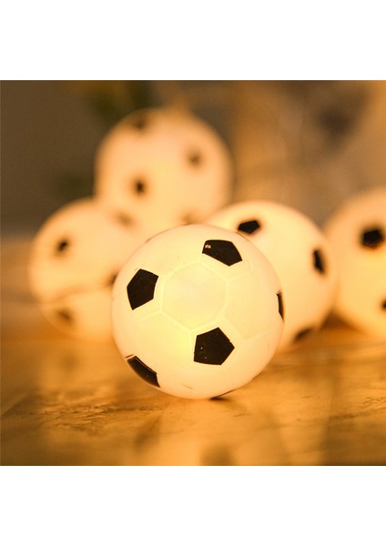 Futbol Topları Işık Dizisi 10 LED Futbol Çelenk Işıkları Yatak Odası Ev Düğün Parti Noel Dekoratif Işıklar Sıcak (Yurt Dışından) indirimleri