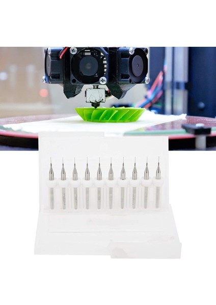 10 Adet Mini Matkap Ucu 3D Yazıcı Temizleme Nozulu Matkap Ucu (Yurt Dışından)