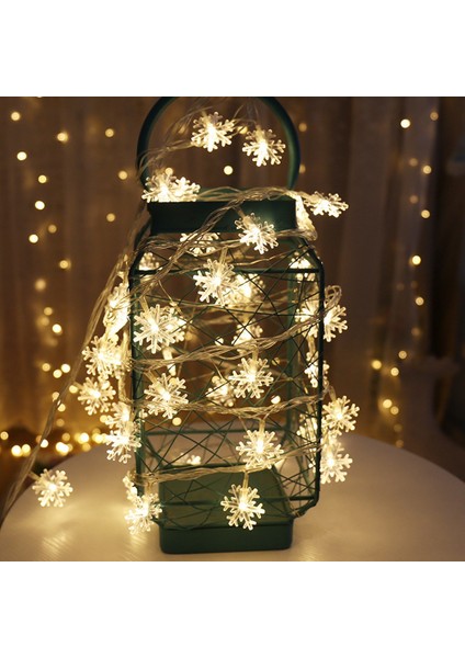 3 Metre 20 Işıklar LED Kar Tanesi Peri Dize Işıklar Çelenk Işıkları Noel Ağacı Parti Işığı Sıcak Beyaz (Yurt Dışından)