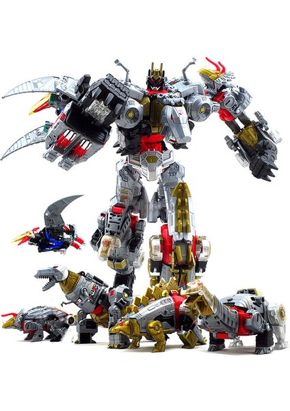 Transformers H6002 Power Rangers Beşli King Shura 37CM (Yurt Dışından)