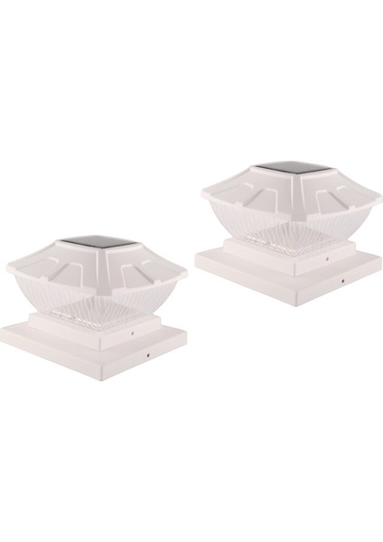 Güneş Direkli Dış Mekan Işıkları - 2 Paket 2 Modlu Güneş Güverte Çit Işıkları, IP65 Su Geçirmez Güneş Enerjili Işık Direkleri Beyaz (Yurt Dışından) fiyatları