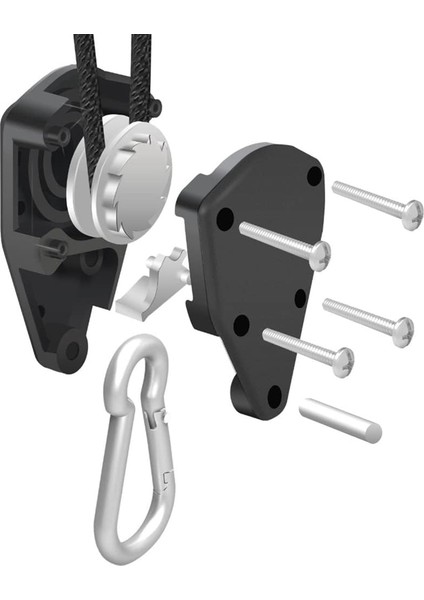 4 Paket 1/8 Inç Ayarlanabilir Ağır Hizmet Tipi Halat Askı Cırcır Büyütme Aydınlatma Armatürleri, Güçlendirilmiş Metal Iç Dişliler (Yurt Dışından)