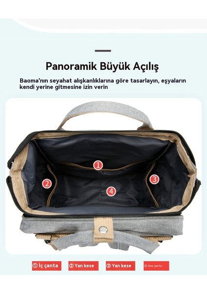 Taşınabilir Katlanır Büyük Kapasiteli Anne Yatak Çantası (Yurt Dışından)