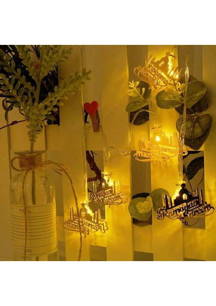 20LED Ramazan Süslemeleri Ay Yıldız LED Dize Işıklar Eıd Muak Dekor Ev Islam Müslüman Için 150 cm (Yurt Dışından) fiyatları