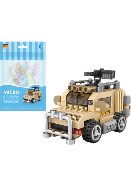 Loz Mini Makineli Tüfek Araba Çocuk Oyuncak Yapma Seti 150 Parça (Yurt Dışından)
