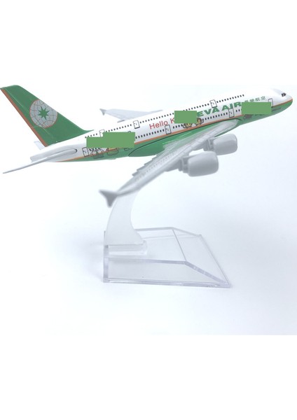 Tayvan Eva Air 16CM Alaşım Uçak Modeli (Yurt Dışından)