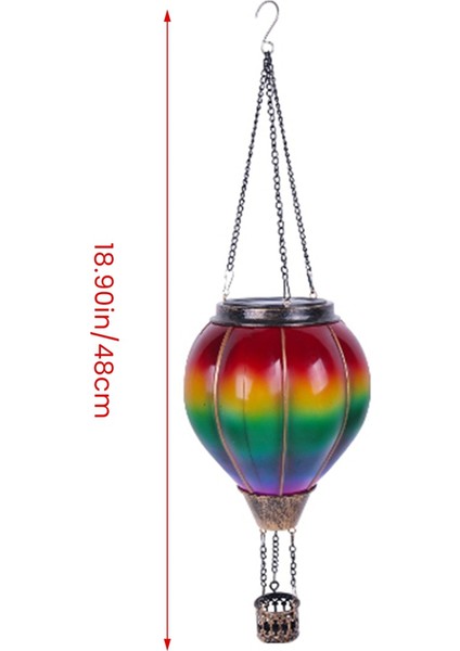 Sıcak Hava Balonu Güneş Fener Işıkları Bahçe Avlu Veranda Veranda Dekoru Için Açık Hava Asılı Güneş Feneri (Yurt Dışından) fiyatları