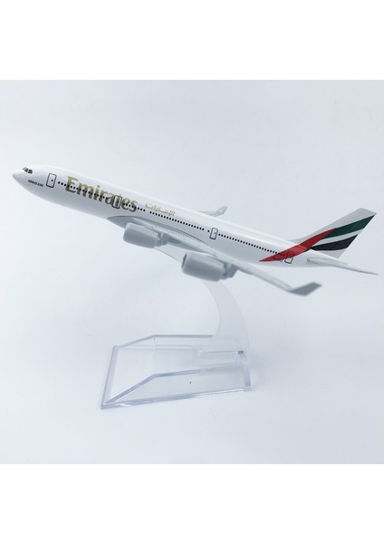 Emirates Airlines Airbus 340 16CM Alaşım Uçak Modeli (Yurt Dışından)