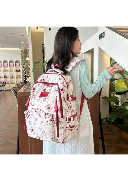 Çok Yönlü Çilek Ayı Büyük Kapasiteli Sırt Çantası (Yurt Dışından) fırsatları