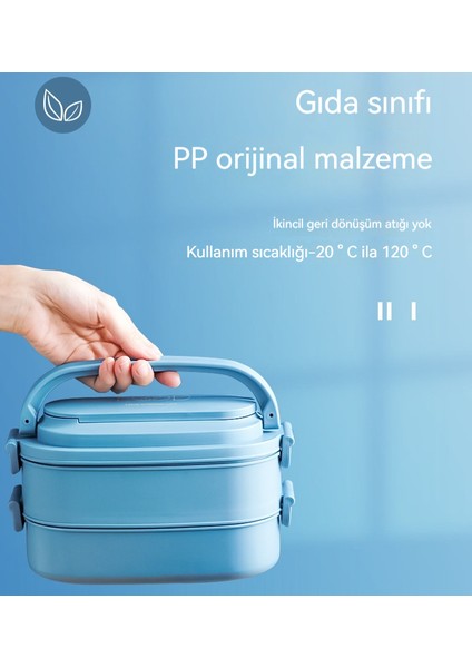 Ev Taşınabilir Mikrodalga Isıtmalı Öğrenci Çift Katlı Öğle Yemeği Kutusu (Yurt Dışından) fiyatları