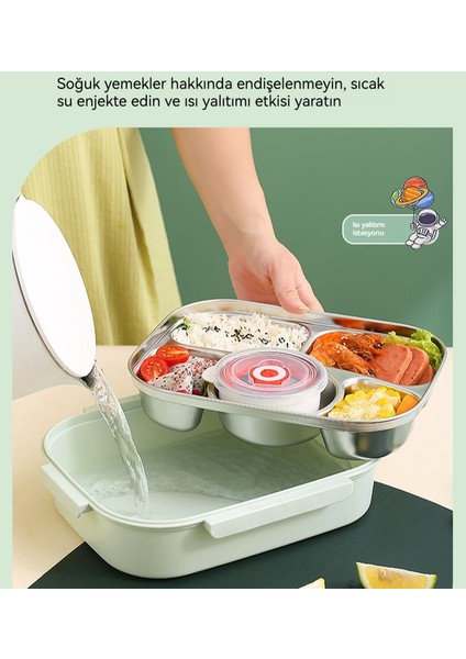 316 Paslanmaz Çelik Beş Izgara Taşınabilir Isı Yalıtımlı Öğle Yemeği Kutusu (Yurt Dışından) fiyatları