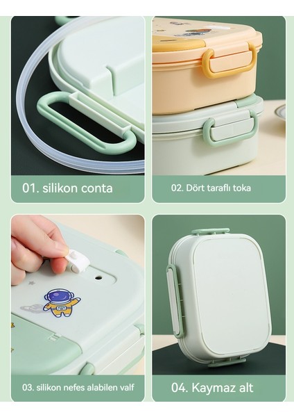 316 Paslanmaz Çelik Beş Izgara Taşınabilir Isı Yalıtımlı Öğle Yemeği Kutusu (Yurt Dışından) fırsatları