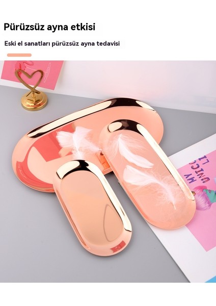 Iskandinav Ins Oval Tepsi Paslanmaz Çelik Aperatif Tepsi (Yurt Dışından) fırsatları