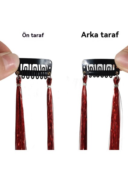 Kadın Renkli Saç Teli Altın Ipek Pet Lazer Saç Aksesuarları (Yurt Dışından) modelleri
