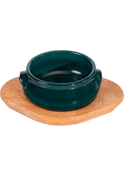 Tam Sırlı Kulplu Kase 13CM