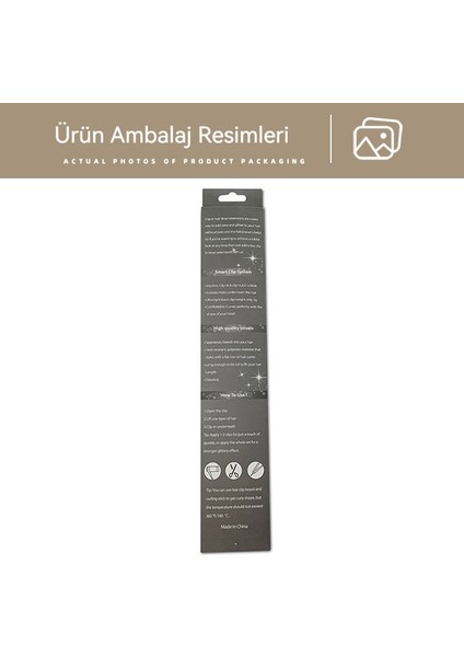 Lazer Altın Tel 12 Parçalı Renkli Saç Teli Dekorasyon (Yurt Dışından)