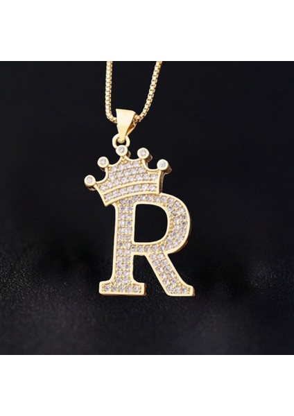 Taç Ingilizce Harf Kolye Kolye Ucu (Yurt Dışından)