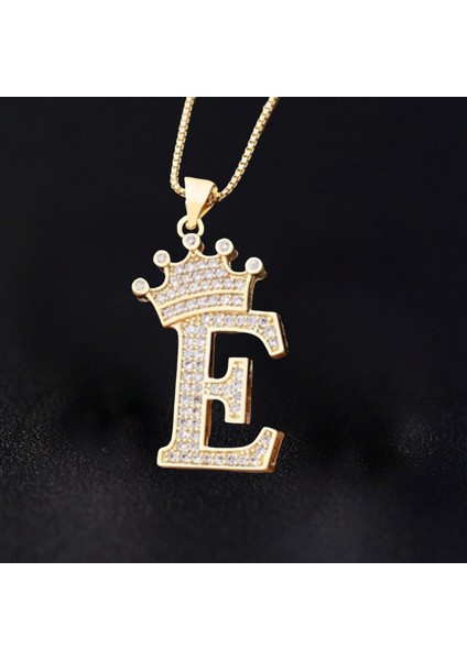 Taç Ingilizce Harf Kolye Kolye Ucu (Yurt Dışından)