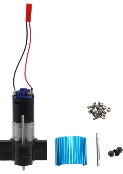 370 Power Metal Motor Geri Vites Kutusu Isı Emici Rc Araba Yedek Parçaları Wpl B1 B14 B24 C14 C24 B16 B26 B36 Jjrc Q60 Siyah (Yurt Dışından) fırsatları