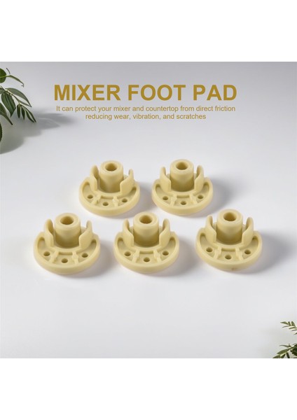 5 Adet Mikser Ayağı Alt Ped Standı Eklentisi Yedek Mikser Aksesuarları Kitchenaid Mikseri 9709707 ile Uyumlu (Yurt Dışından)