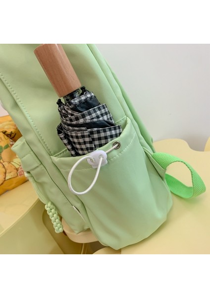 Düz Renk Küçük Taze Büyük Kapasiteli Ultra Hafif Okul Çantası (Yurt Dışından) indirimleri