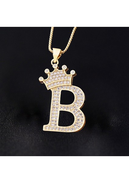 Taç Ingilizce Harf Kolye Kolye Ucu (Yurt Dışından)