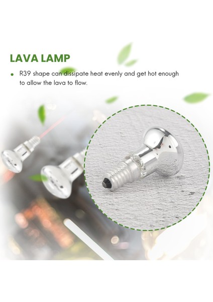 Yedek Lava Lambası E14 R39 30W Spot Vidalı Ampul Şeffaf Reflektör Spot Ampuller Lava Akkor 3 Adet (Yurt Dışından)