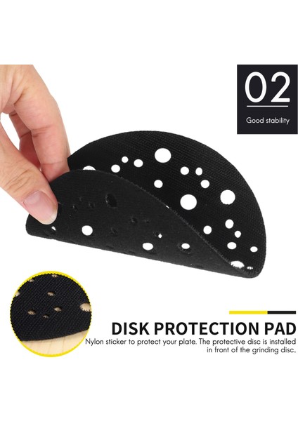 5 Adet Koruyucu Ped Ø 150MM 67 Delik Zımpara Pedinizi Korumak Için Kendinden Yapışkanlı Naylon, Koruyucu Ped (Yurt Dışından)