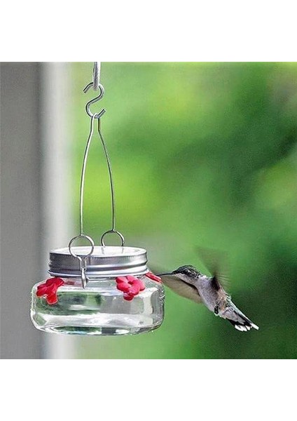 Kuş Yemliği Açık Hava Asılı Kuş Su Yemlikleri Masonjar Çiçek Kuşları Sulama Şişesi Içkilik Yabani Kuş Bahçesi Için (Yurt Dışından) modelleri