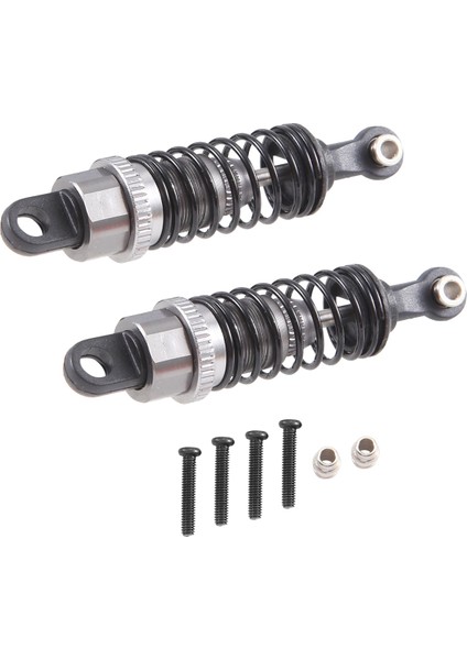 2 Adet Yağ Ayarlanabilir 65MM Amortisör Sönümleyici Rc Araba Için 1/18 Wltoys A959 A969 A979 K929 Hpi Hsp Traxxas Losi Tamiya, Titanyum (Yurt Dışından)