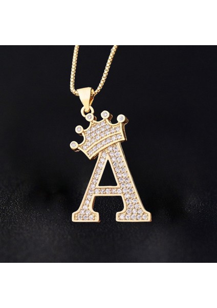 Taç Ingilizce Harf Kolye Kolye Ucu (Yurt Dışından)