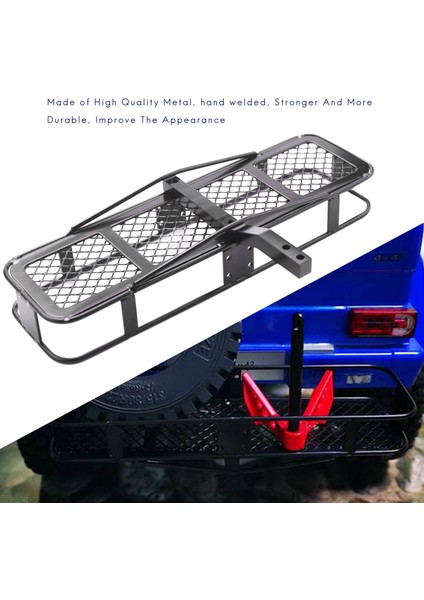 Metal Arka Tampon Arka Bağlantı Taşıyıcısı 1/10 Rc Paletli Eksenel SCX10 90046 SCX10 Iıı AXI03007 Traxxas Trx4 D90 Tf2 (Yurt Dışından)