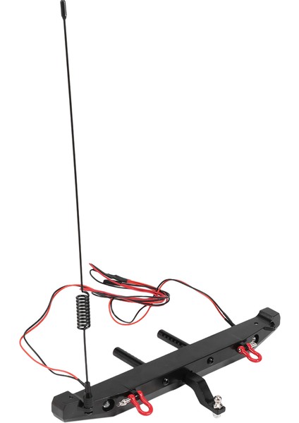 1:10 Rc Paletli Araba Traxxas Trx4 Eksenel SCX10 90046 Için LED Işık Antenli Metal Arka Tampon Kuyruk Kancası (Yurt Dışından) modelleri
