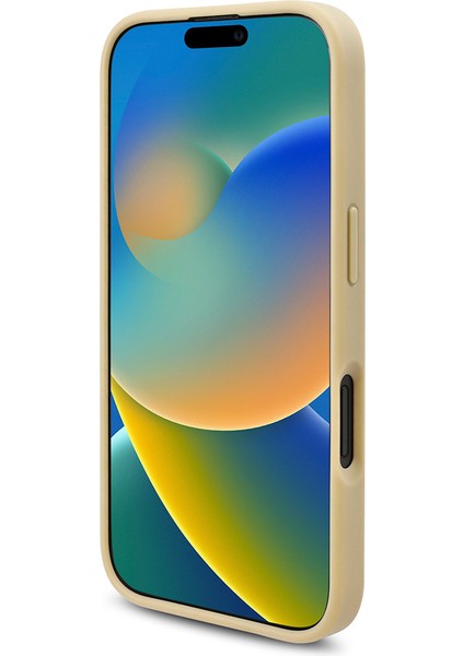 Apple iPhone 16 Plus Kılıf Guess Orjinal Lisanslı Üçgen Logolu Taşlı Kapak Gold fırsatları