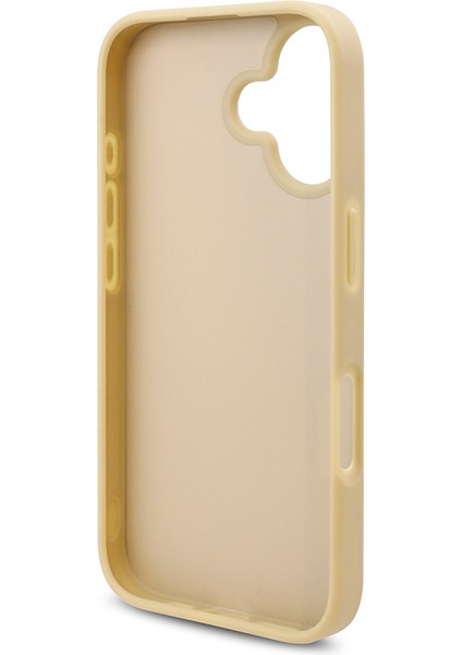 Apple iPhone 16 Plus Kılıf Guess Orjinal Lisanslı Üçgen Logolu Taşlı Kapak Gold indirimleri