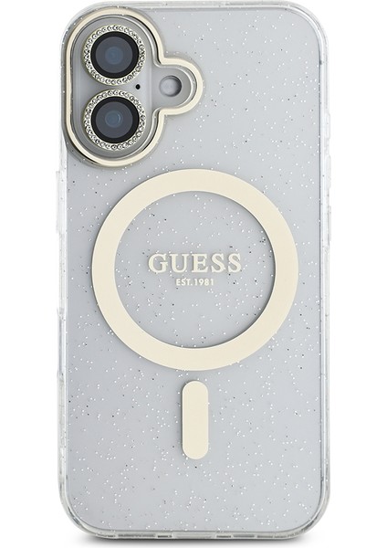 Apple iPhone 16 Guess Lisanslı 3'lü Aksesuar Seti Iml Simli Glitter Kılıf Ekran ve Lens Koruyucu Şeffaf fiyatları