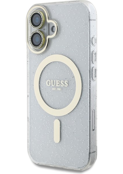 Apple iPhone 16 Guess Lisanslı 3'lü Aksesuar Seti Iml Simli Glitter Kılıf Ekran ve Lens Koruyucu Şeffaf fırsatları