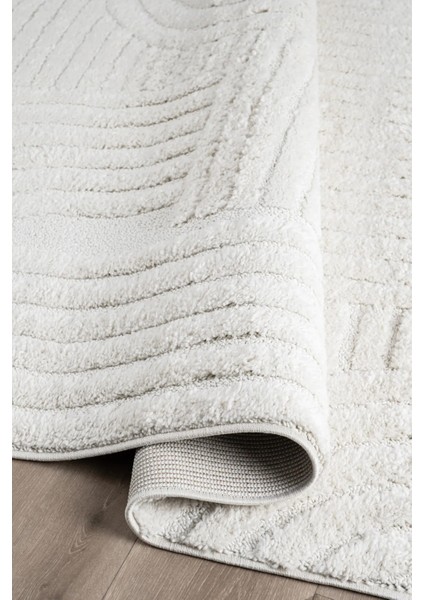 Northvay Bukleli Yumuşak Peluş Post Iskandinav Oturma Odası Salon Halısı 68109