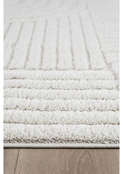 Northvay Bukleli Yumuşak Peluş Post Iskandinav Oturma Odası Salon Halısı 68109