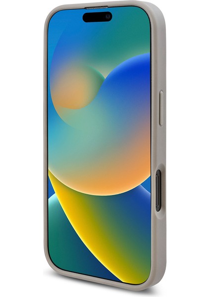 Apple iPhone 16 Pro Max Kılıf Guess Orjinal Lisanslı Üçgen Logolu Taşlı Kapak Gümüş fırsatları