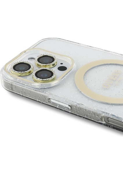 Apple iPhone 16 Pro Max Guess Lisanslı 3'lü Aksesuar Seti Iml Simli Kılıf Ekran ve Lens Koruyucu Şeffaf fırsatları