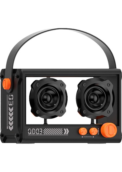 Yeni Karaoke 10W Şeffaf Mecha Punk Tarzı Mikrofon Bluetooth Hoparlör (Yurt Dışından)
