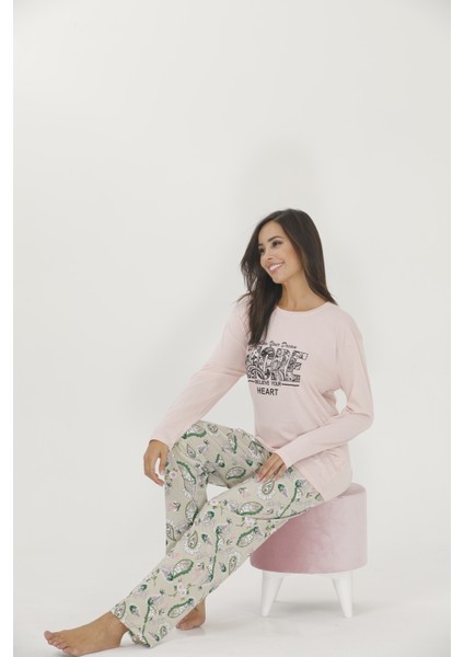 Sonbaharlık Battal Uzun Kol Pijama Altı Uzun Yazılı Pijama Takım fiyatları