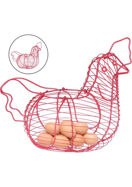 Yumurta Depolama Sepeti Tavuk Şekilli Aperatif Meyve Yumurta Sepeti Kulplu Yumurta (Yurt Dışından) indirimleri