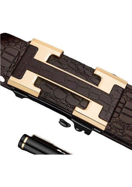 Erkek Kemeri Dişsiz Otomatik Tokalı Kemer Genç ve Orta Yaşlı Gündelik Kemer (Yurt Dışından) fiyatları